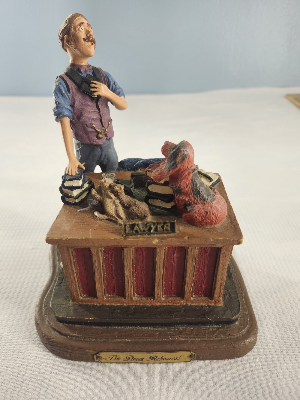 Demott Heritage Collection Lawyer "The Dress Rehearsal" Kehrli 1988 Resin